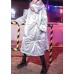 Luxury gray overcoat plus size clothing winter jacket winter big lapel collar overcoat