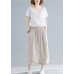 nude summer cotton women pants loose casual pants skirts