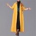 Fine yellow Coats casual embroidery baggy Winter coat boutique side open Coats