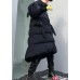 Fine plus size clothing winter jacket winter coats black hooded sleeveless Parkas for women