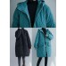 Black Pockets Fine Cotton Filled Hooded Winter Coats