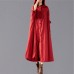 women red Winter coat plus size clothing hooded fashion Coats Elegant baggy Coats